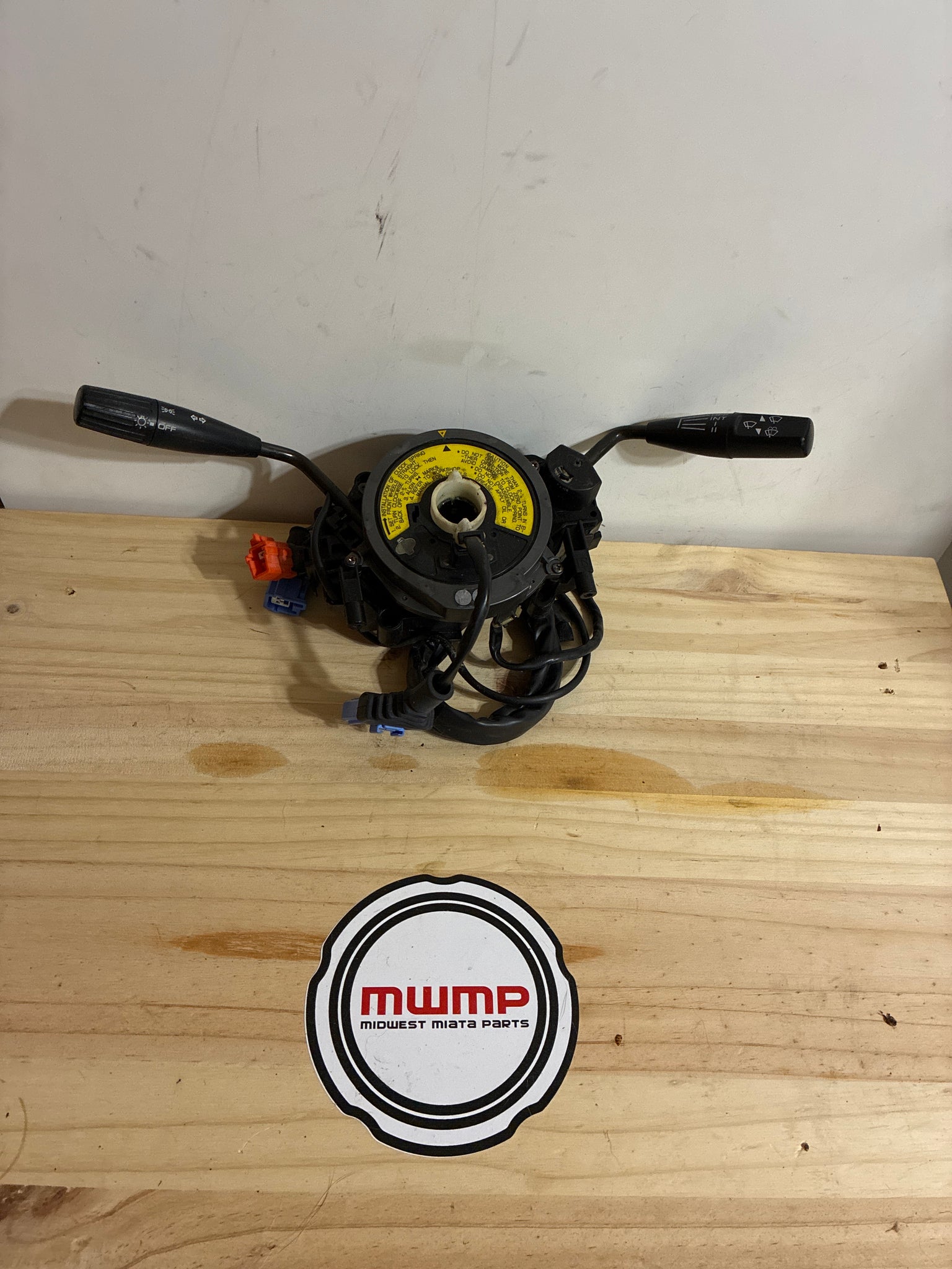 1990-1997 Mazda Miata Combo Switch Wipers Headlights Turn Signals with Clock Spring without Cruise