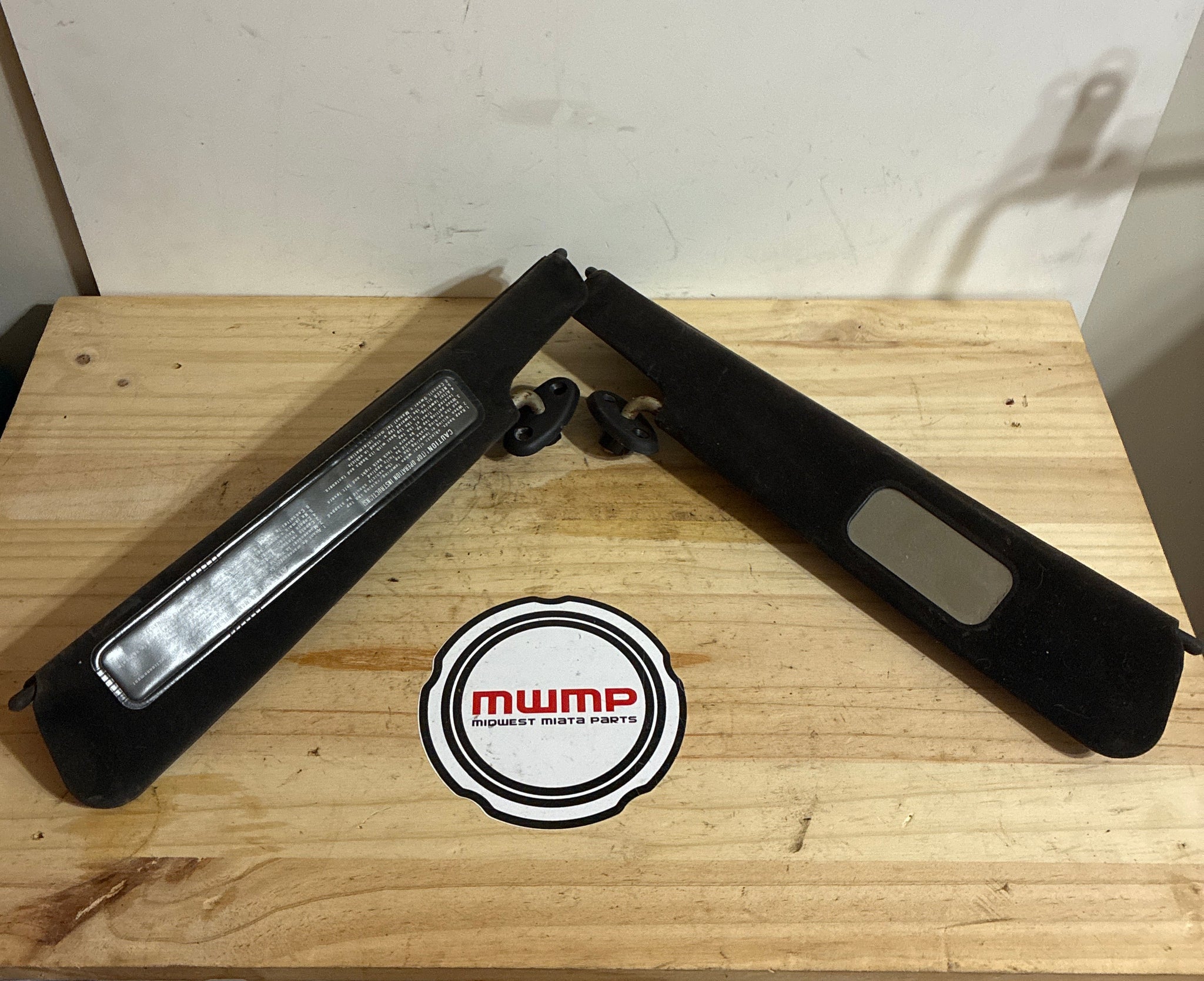 1990-1994 Mazda Miata Folding Sun Visor Set