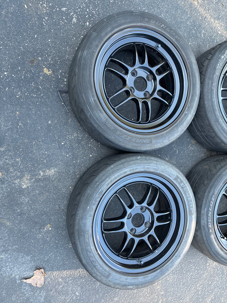 Enkei RPF1 Black Wheels 15x7 (set of 4)