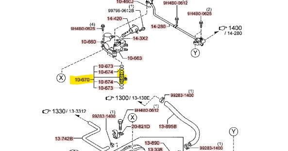 2001-2005 Mazda Miata Camshaft Oil Control Valve Adaptor BP6D-10-670